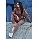 Women's brown set California 9451