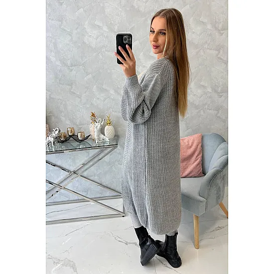 Women's grey cardigan Longy 19349