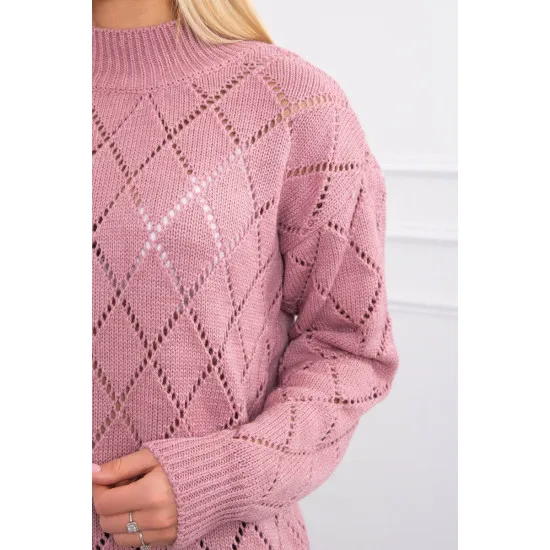 Różowy sweter damski Rombas 18764