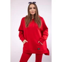 Sieviešu sarkans brīvā laika kostīms Mocca