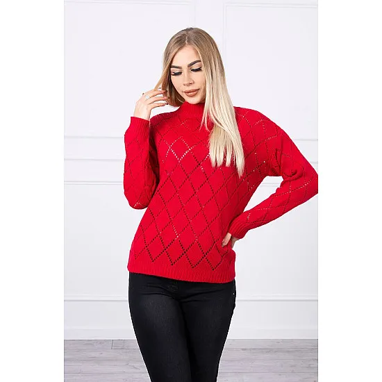 Women's red jumper Rombas 18768