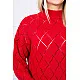 Women's red jumper Rombas 18768