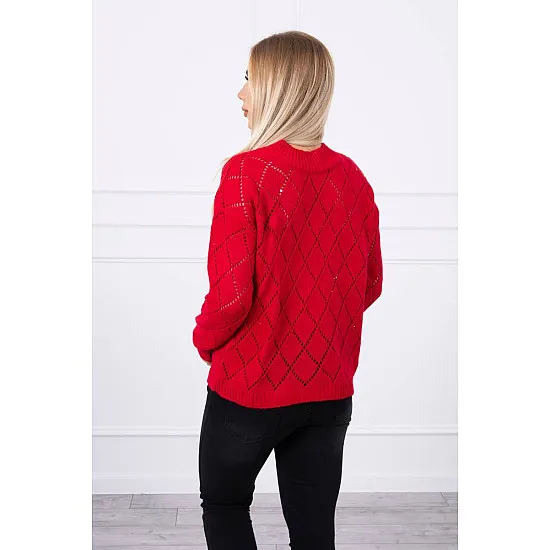 Women's red jumper Rombas 18768