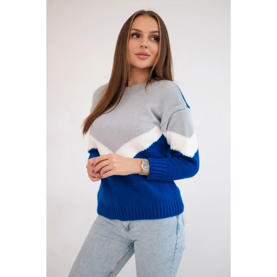 Sieviešu trīskrāsains džemperis Loren 19175