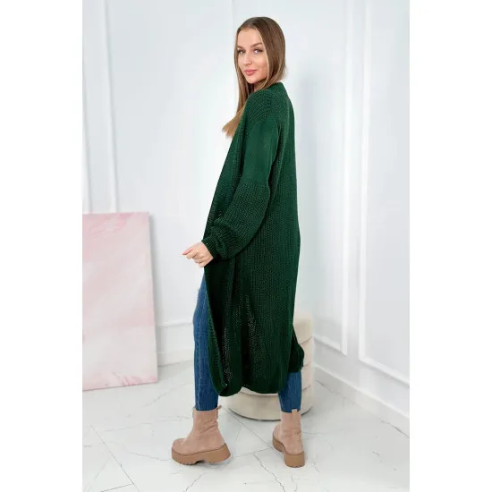 Women's dark green cardigan Longy 26634