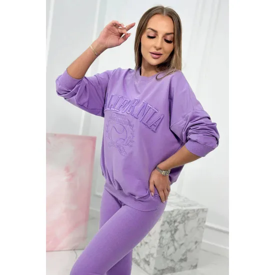 Women's purple set California 9451