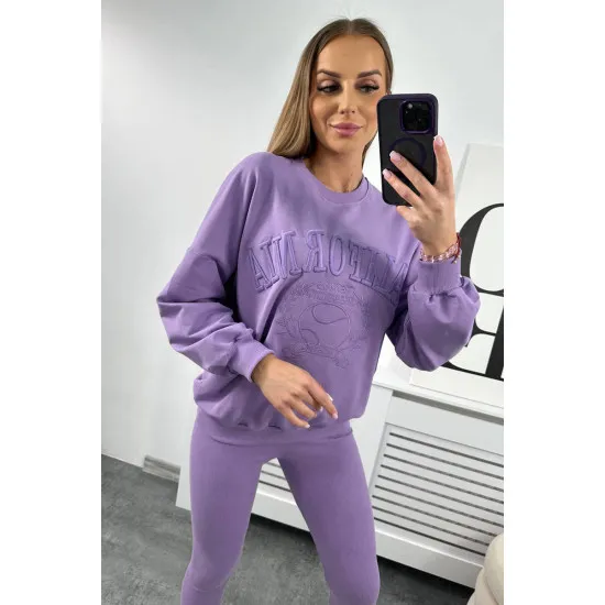 Women's purple set California 9451