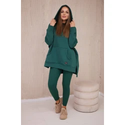 Sieviešu zaļš brīvā laika kostīms Mocca