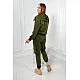 Trīsdaļīgs haki krāsas sieviešu komplekts Lovet 9588