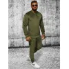 Tumši zaļš vīriešu velūra komplekts Bill JS/8C1167/3 Premium
