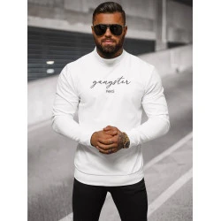 Vīriešu balts džemperis Gangster
