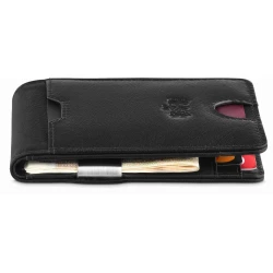 Vīriešu dabīgās ādas maks Noah (melns)