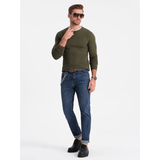 Vīriešu haki džemperis Dinoro V7 OM-SWSW-0103