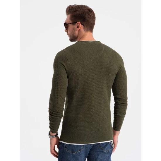 Vīriešu haki džemperis Dinoro V7 OM-SWSW-0103