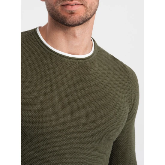 Vīriešu haki džemperis Dinoro V7 OM-SWSW-0103