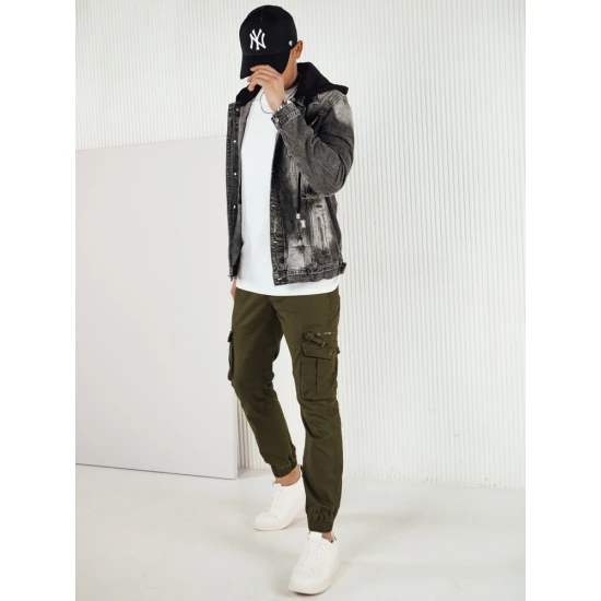 Vīriešu haki krāsas bikses Diny UX4178