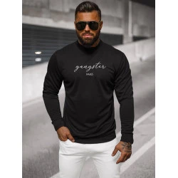 Vīriešu melns džemperis Gangster