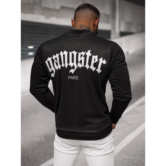 Vīriešu melns džemperis Gangster O/B7548