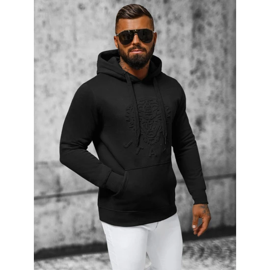 Vīriešu melns džemperis Luke NB/MF2012