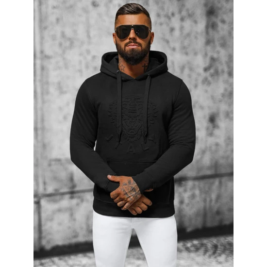 Vīriešu melns džemperis Luke NB/MF2012