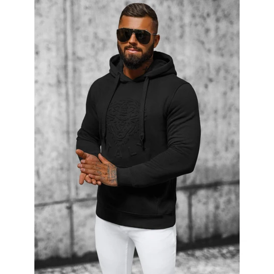 Vīriešu melns džemperis Luke NB/MF2012