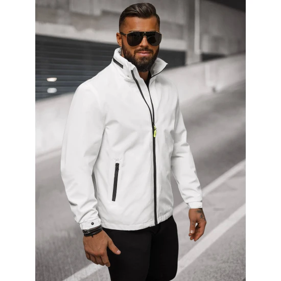 Vīriešu plāna balta jaka Vind JS/5M3105/281