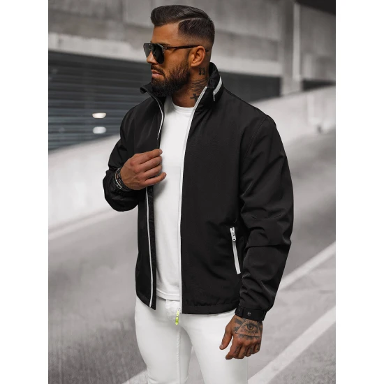 Vīriešu plāna melna jaka Vind JS/5M3105/392