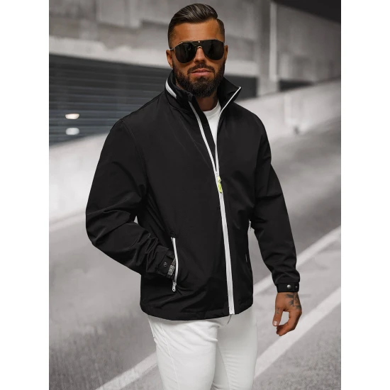 Vīriešu plāna melna jaka Vind JS/5M3105/392