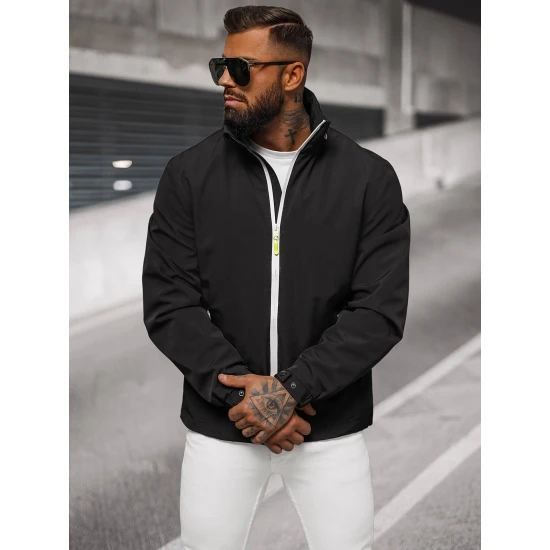 Vīriešu plāna melna jaka Vind JS/5M3105/392