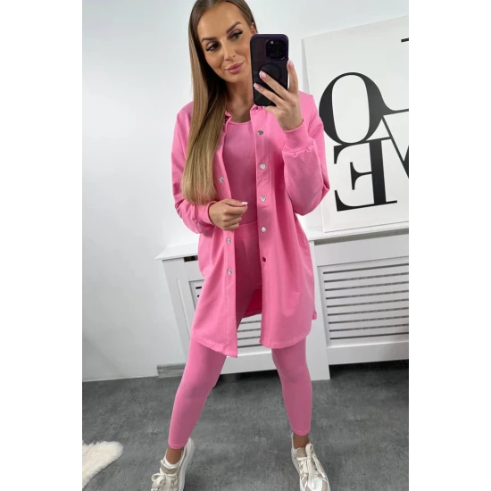 Sieviešu gaiši rozā komplekts Triple Sporta tērpi