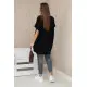 Sieviešu melns Jumpy T-krekls 27935