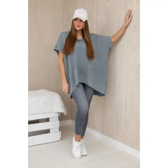 Sieviešu tumši pelēks Jumpy T-krekls 27928