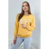 Sieviešu Vintage dzeltens džemperis 27652