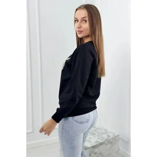 Sieviešu Vintage melns džemperis 27431