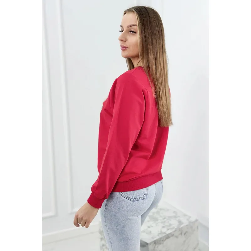 Sieviešu Vintage sarkans džemperis 27433