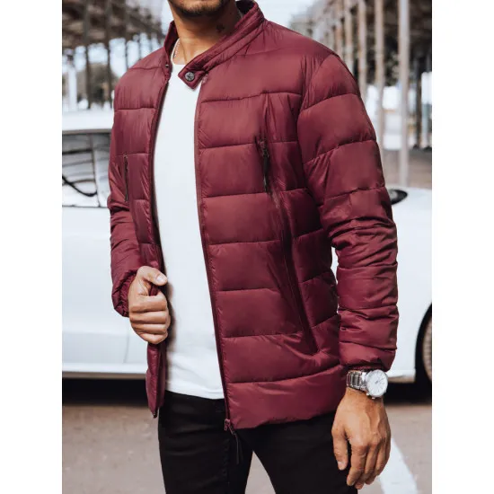 Men's burgundy jacket Nerov TX4443