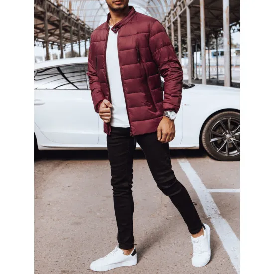 Men's burgundy jacket Nerov TX4443
