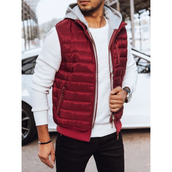 Vīriešu bordo krāsas veste Sigur TX4544