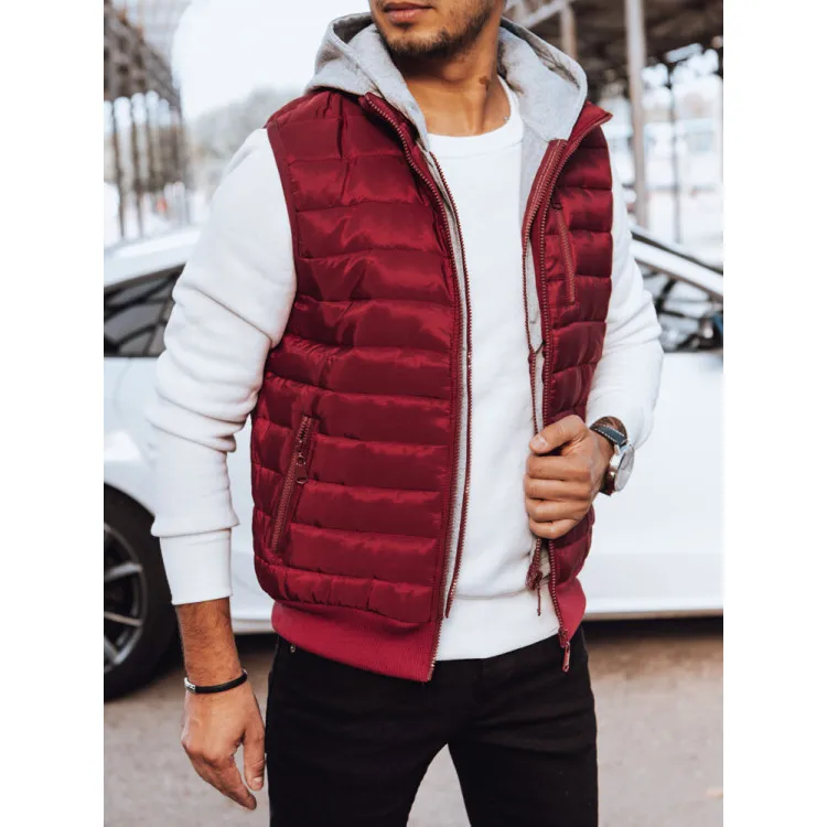 Vīriešu bordo krāsas veste Sigur TX4544
