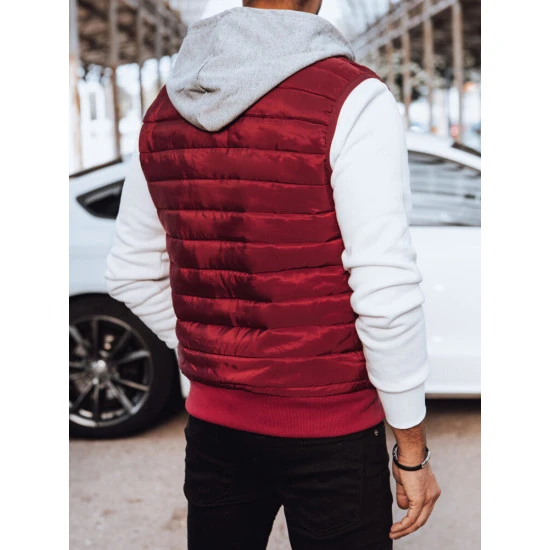 Vīriešu bordo krāsas veste Sigur TX4544