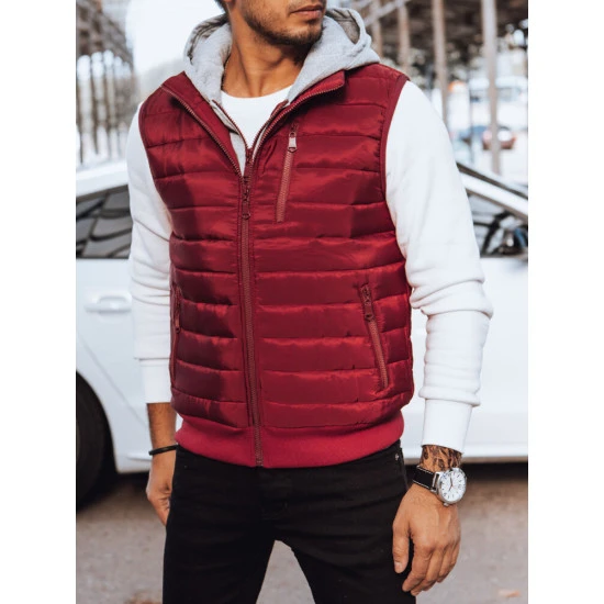 Vīriešu bordo krāsas veste Sigur TX4544