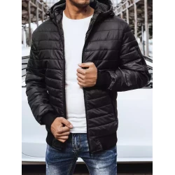 Vīriešu melna jaka Rikon