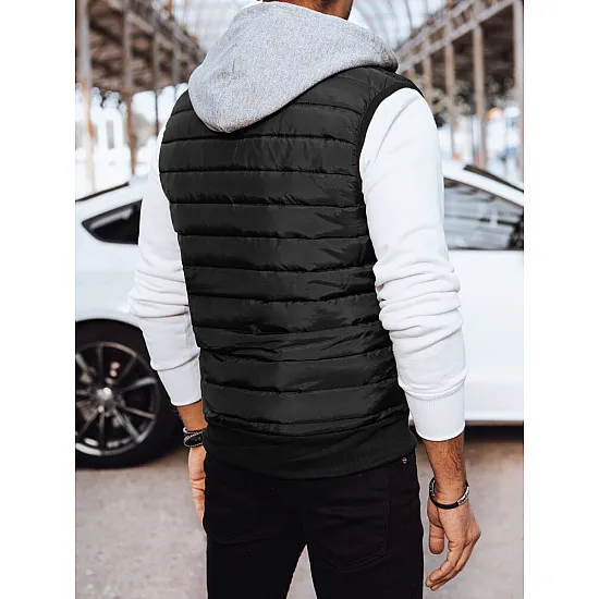 Vīriešu melna veste Siguro TX4542