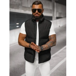 Vīriešu melna veste Stog