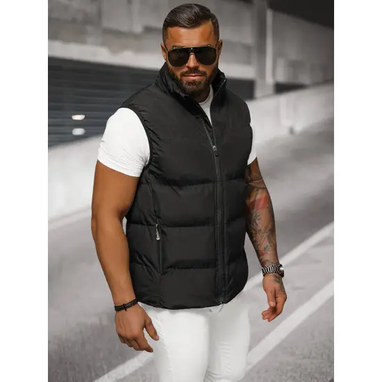 Vīriešu melna veste Stog JS/18M1159/392
