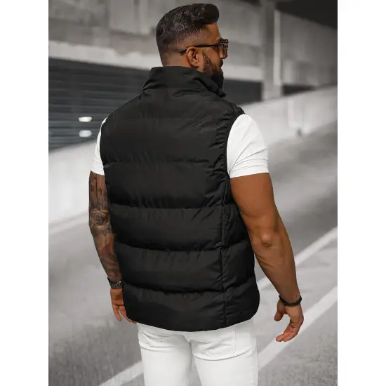 Vīriešu melna veste Stog JS/18M1159/392