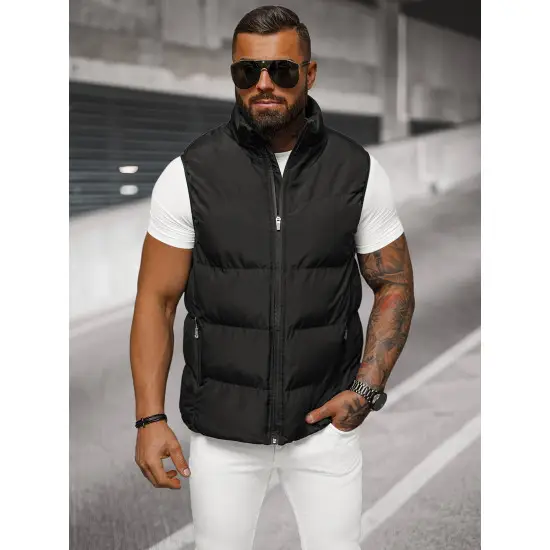 Vīriešu melna veste Stog JS/18M1159/392