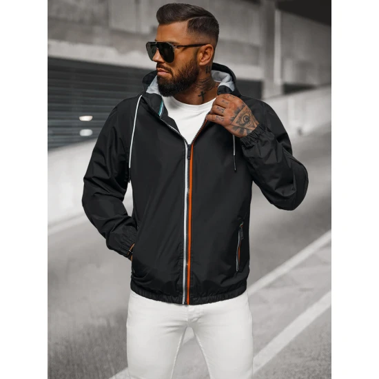 Vīriešu plāna melna jaka Doran JS/5M802/392