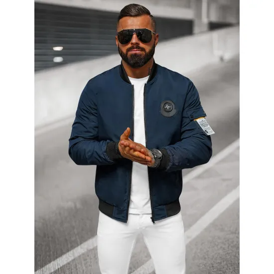 Vīriešu tumši zila pavasara jaka Marko JS/84M3037/215