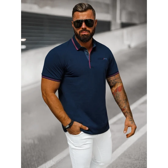 Vīriešu tumši zils polo krekls Team O/DA758